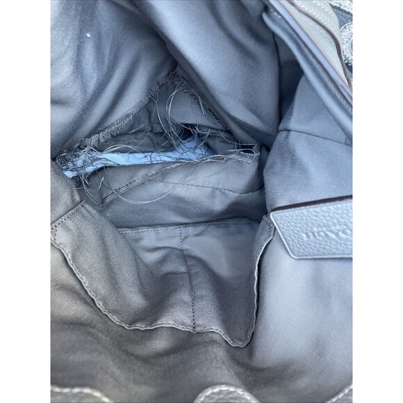 Coach Lexy Shoulder Bag F28997 Fog Gray Pebbled Leather Tote Purse Handbag - Picture 12 of 14